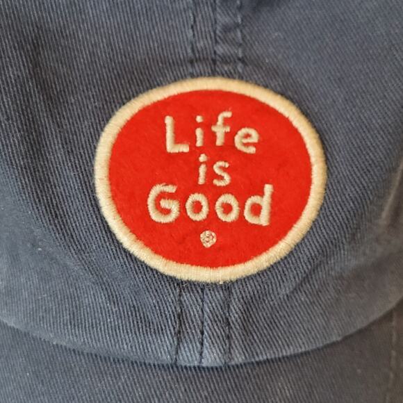 Life Is Good Navy Blue Baseball Cap Dad Hat Adjustable - Picture 9 of 9